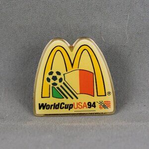 1994 World Cup of Soccer Pin - Team Ireland McDonalds Promo - Celluloid Pin